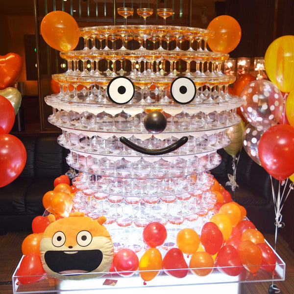 こねずみのキャラクターシャンパンタワー - ハピバル