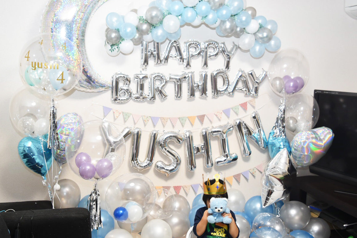 記念日のバルーン装飾（お部屋）